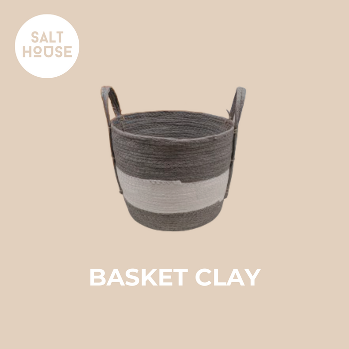 SALT HOUSE® - NatureCraft Cornhusk Baskets (Clay)