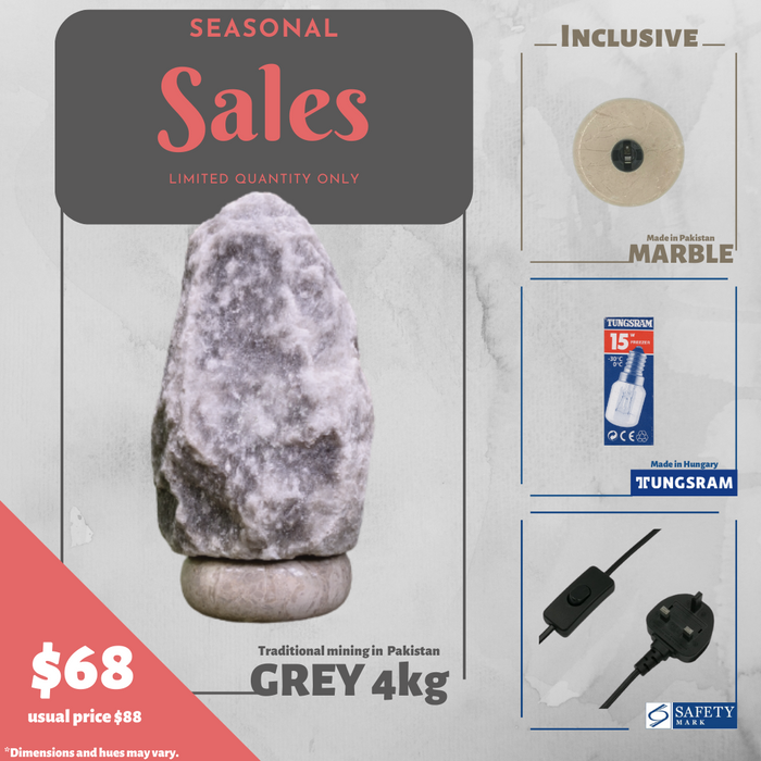 GREY HIMALAYAN SALT LAMP