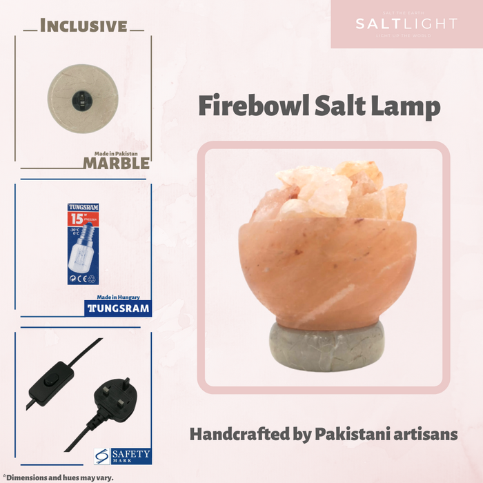 BOWL HIMALAYAN SALT LAMP - CRAFTED