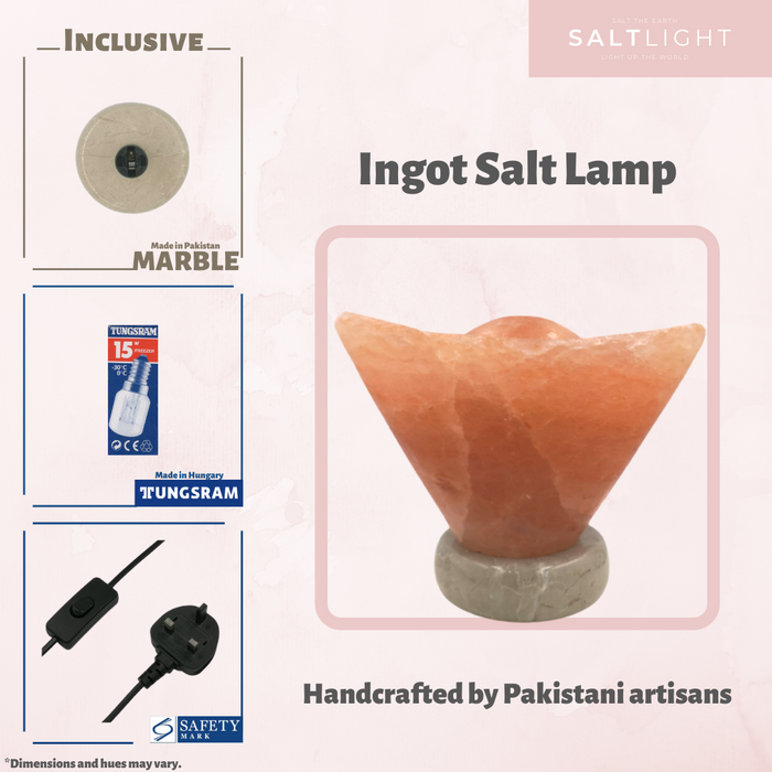 INGOT HIMALAYAN SALT LAMP - CRAFTED